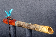 Dream Amboyna Burl Native American Flute, Minor, Low E-4, #Q7C (10)